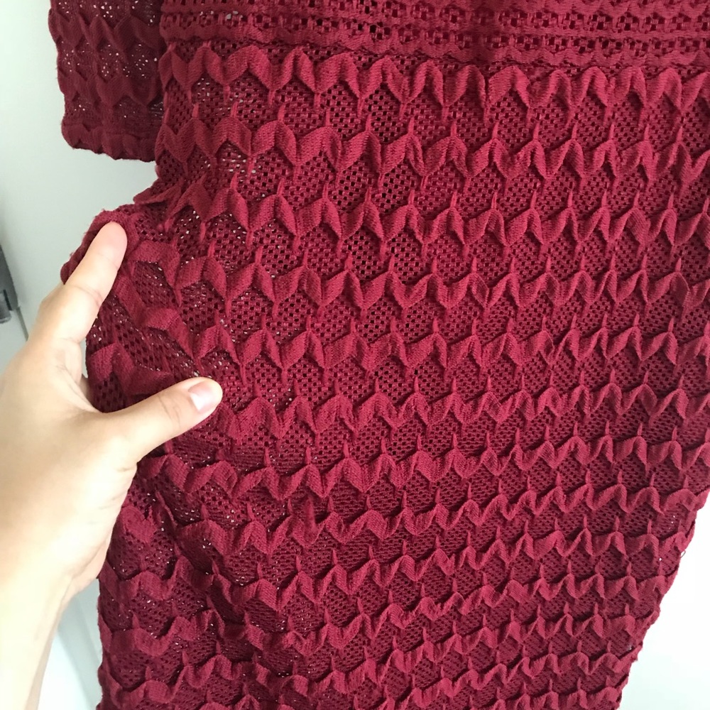 Elastic coral dress